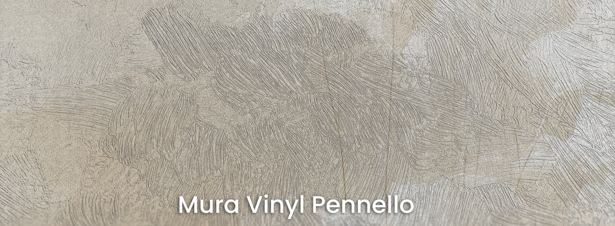 BILLOW on Mura Vinyl Pennello – brushstrokes in the cream background