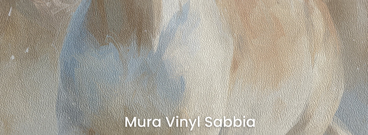 BIRCH RUN en el soporte Mura Vinyl Sabbia: textura marcada de grano grueso de arena