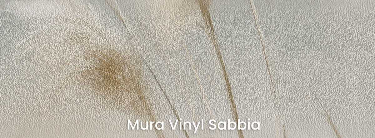 BLUE UPDRAFT sur le support Mura Vinyl Sabbia – texture de sable