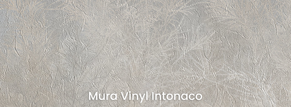 BRUSHWOOD na podłożu Mura Vinyl Intonaco – tynkowa faktura w mglistym tle