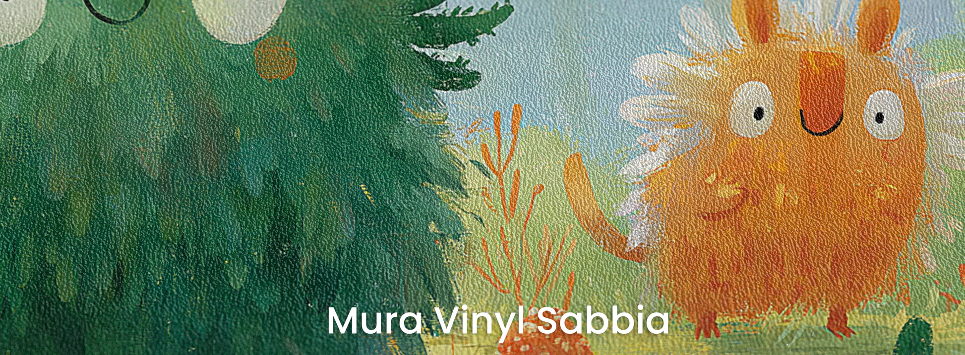 MOSSY POND - malowany las pełen puchatych stworków — Mura Sabbia