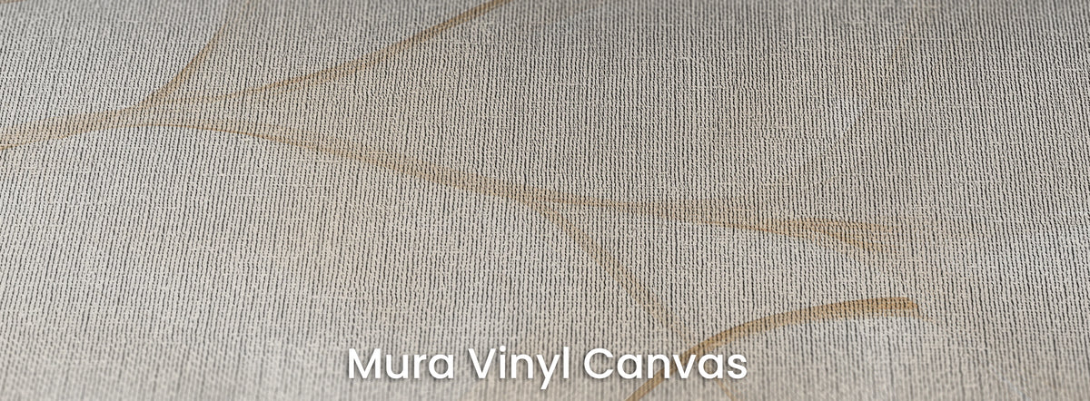 CAMEO auf Mura Vinyl Canvas – Leinwandstruktur unter beigen Stielen