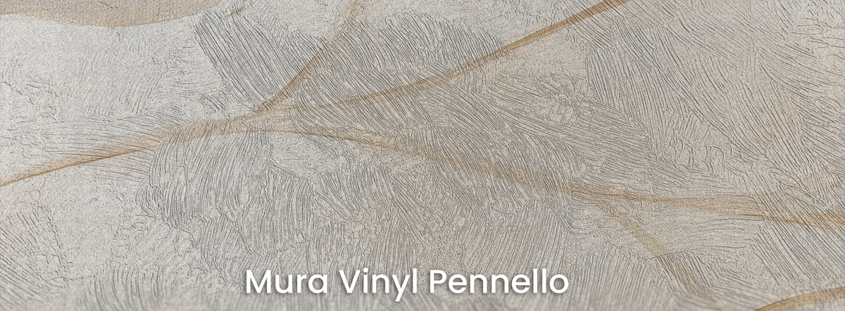 CAMEO auf Mura Vinyl Pennello – Pinselstriche auf weißen Blättern der Girlande