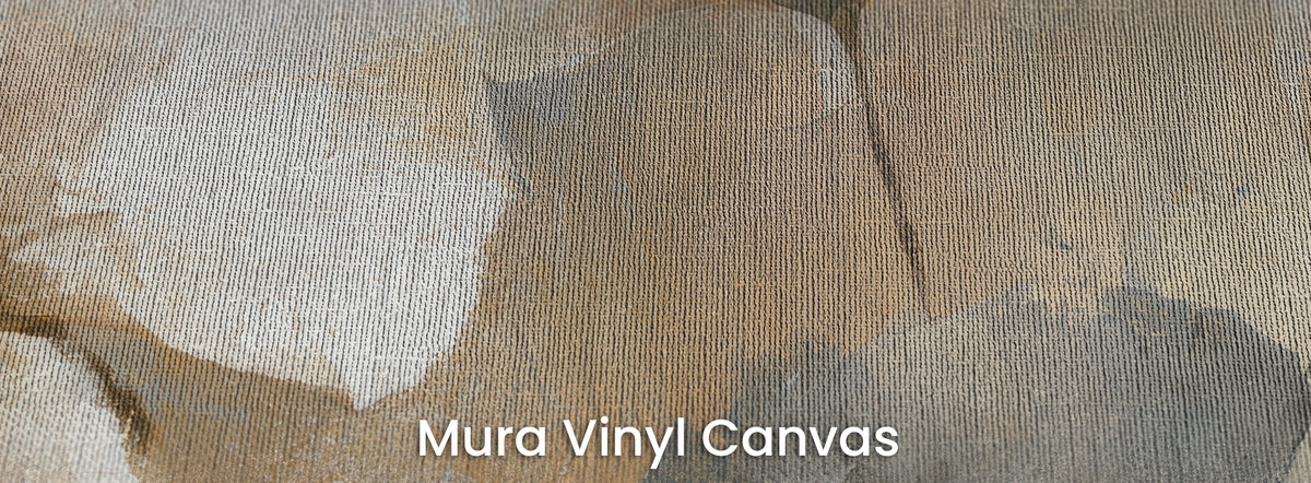 CARAMEL TWIRL auf Mura Vinyl Canvas – Leinwandstruktur