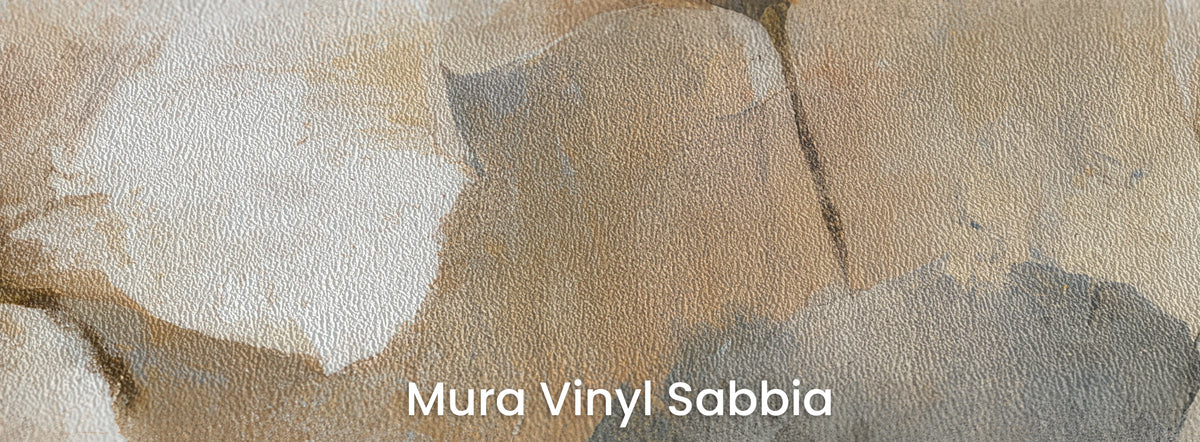 CARAMEL TWIRL auf Mura Vinyl Sabbia – körnige Struktur