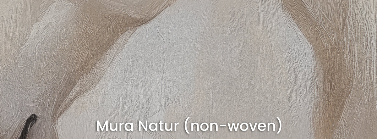 CASHMERE MANE sobre el soporte Mura Natur – tonos arena sobre tejido no tejido mate