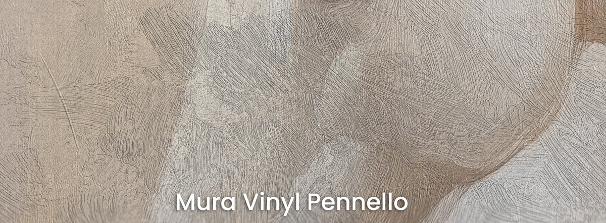 CASHMERE MANE sobre el soporte Mura Vinyl Pennello – textura de pinceladas