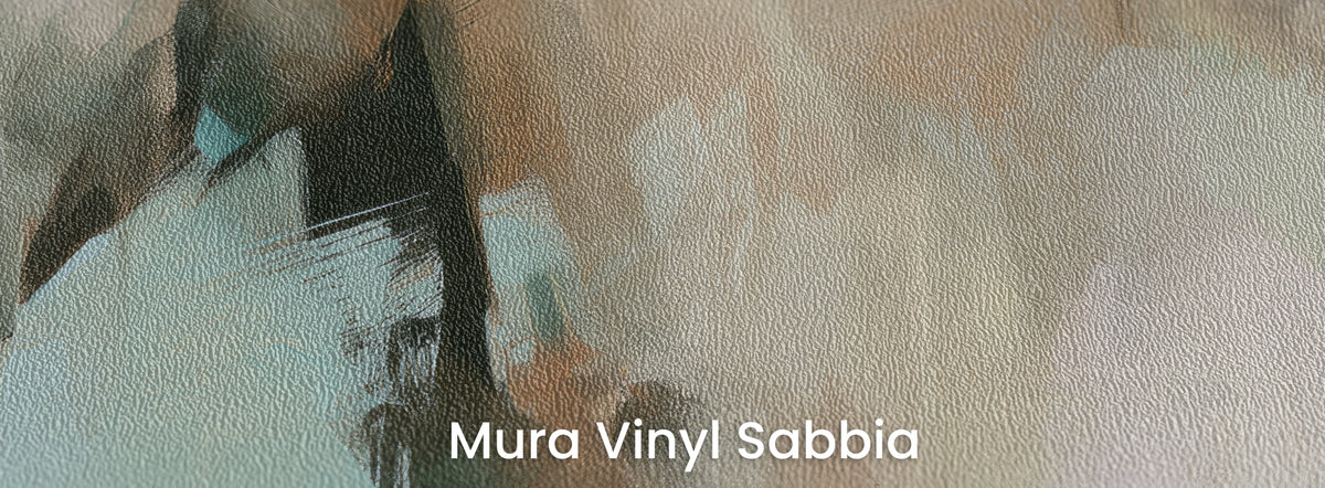 CELADON HOUR on Mura Vinyl Sabbia – distinct coarse sand grain texture