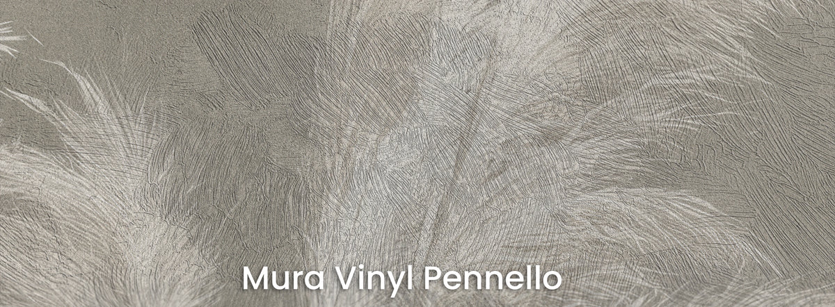 CHALK CRESCENDO auf dem Trägermaterial Mura Vinyl Pennello – Struktur mit sichtbaren Pinselstrichen