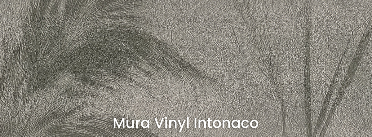 CHARCOAL RUSHES sur le support Mura Vinyl Intonaco – texture d'enduit