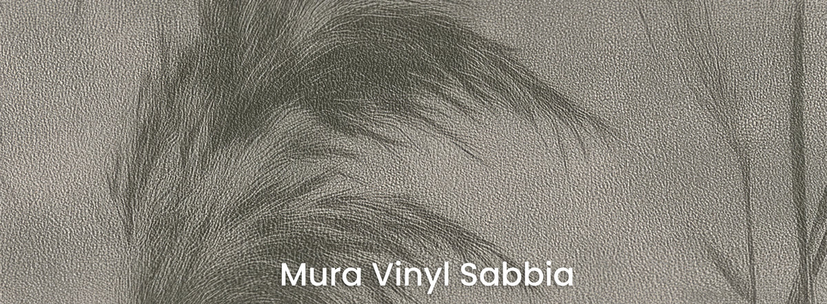 CHARCOAL RUSHES sur le support Mura Vinyl Sabbia – texture granuleuse