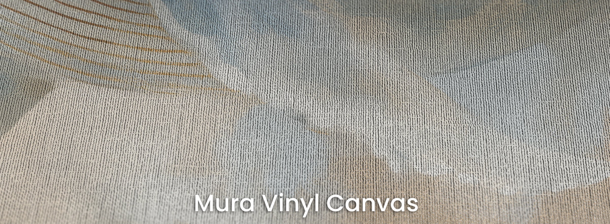 CLOUD VOYAGER on Mura Vinyl Canvas – the whale’s gold belly stripes on a natural canvas weave