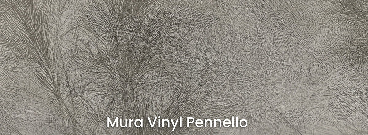 CREASED LINEN auf dem Trägermaterial Mura Vinyl Pennello mit sichtbaren Pinselstrichen