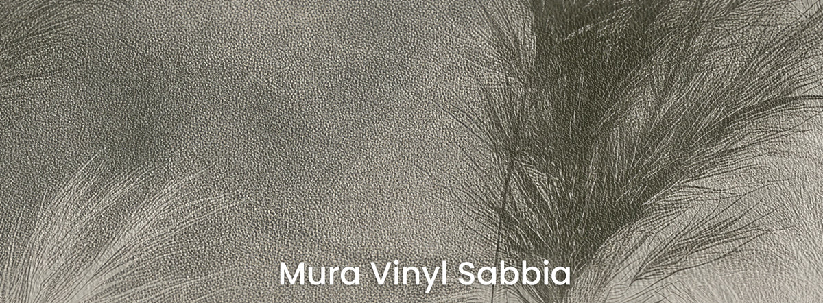 CROSSWIND auf dem Trägermaterial Mura Vinyl Sabbia – grobe Sandkörnung