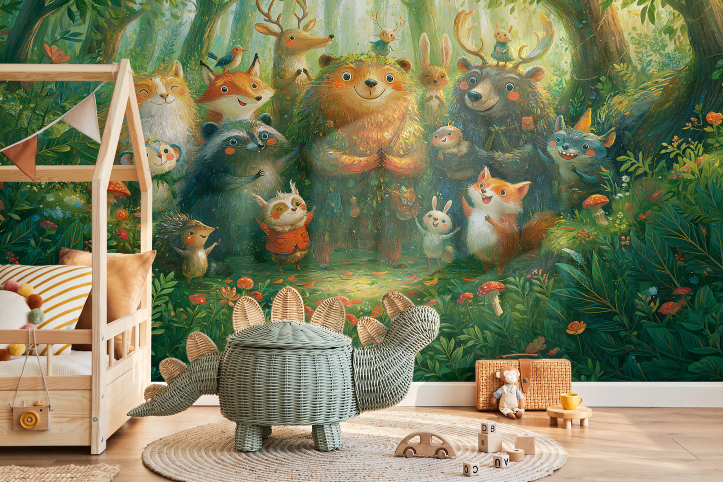 BRAMBLE CHOIR - tapeta z leśnymi zwierzętami dla dzieci — KIDS — Pokój dziecięcy 10