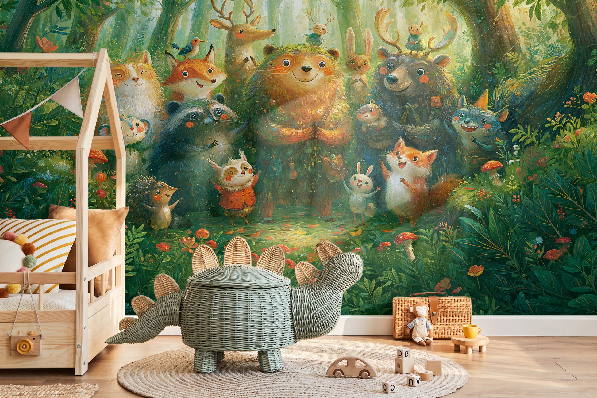 BRAMBLE CHOIR - tapeta z leśnymi zwierzętami dla dzieci — KIDS — Pokój dziecięcy 10