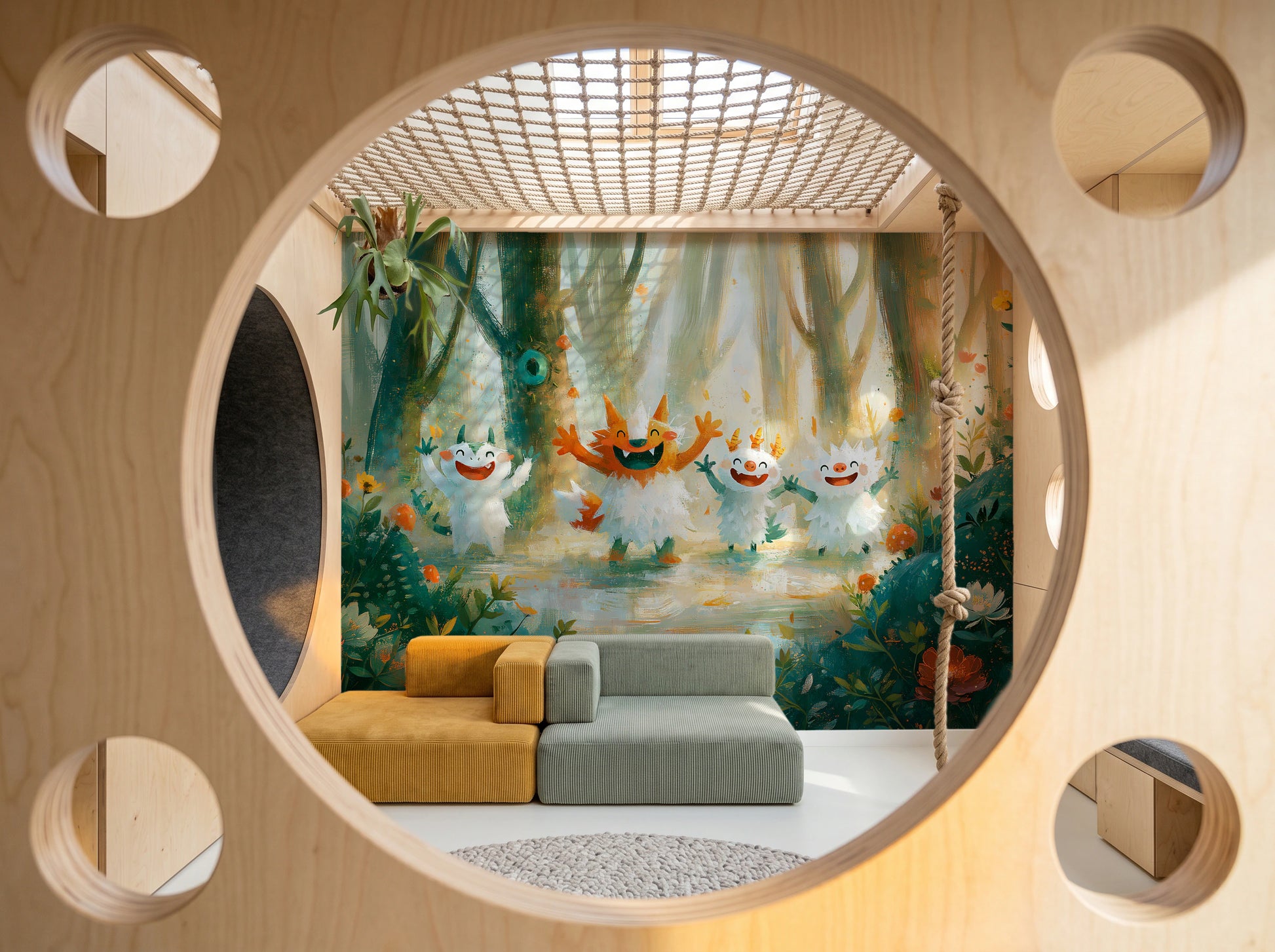 MERRY SPRITES - malowana leśna polana z wesołymi stworkami — PLAYROOM