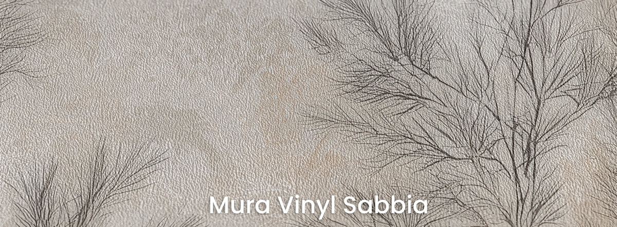DOVE FILIGREE on Mura Vinyl Sabbia – grainy texture