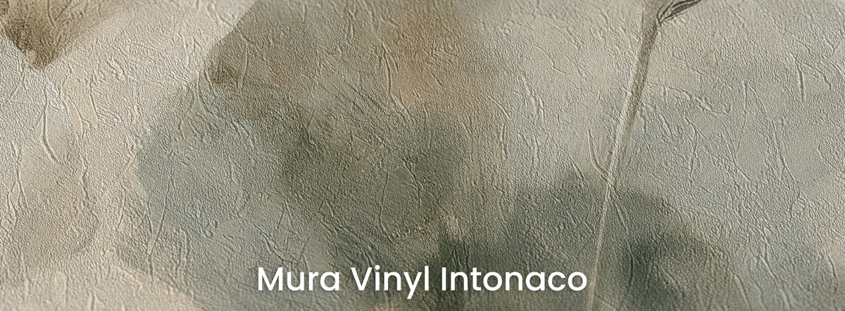 DOVE LANTERNS auf Mura Vinyl Intonaco – Reibeputz-Struktur