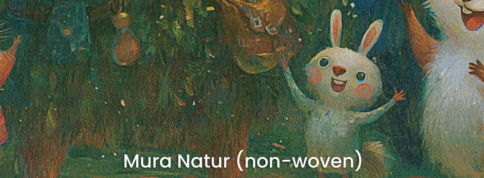 BRAMBLE CHOIR - tapeta z leśnymi zwierzętami dla dzieci — Mura Natur