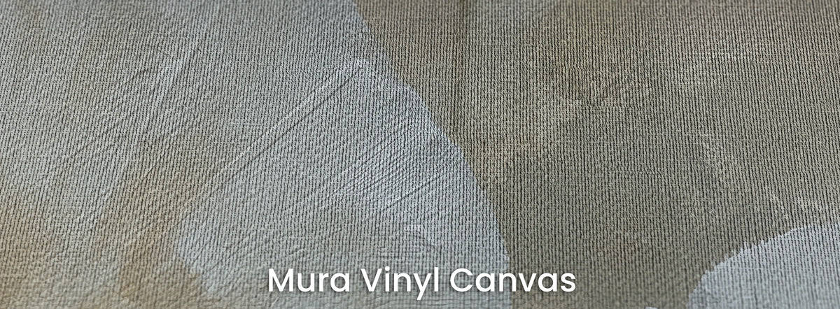 ECRU na podłożu Mura Vinyl Canvas – faktura płótna