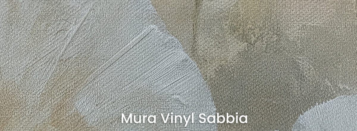ECRU na podłożu Mura Vinyl Sabbia – faktura grubego ziarna