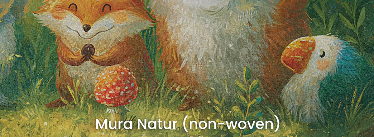 MUSHROOM CIRCLE - malowana leśna polana ze zwierzętami — Mura Natur