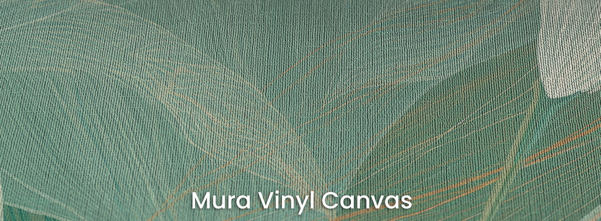 EMBER STRAND na podłożu Mura Vinyl Canvas – płócienna faktura pod rdzawymi nitkami