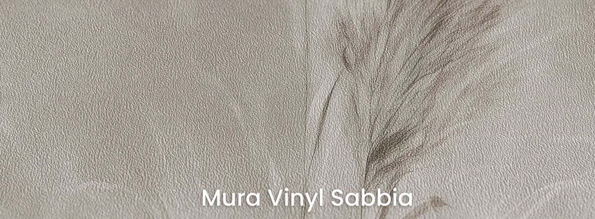 FAWN QUILLS sobre el soporte Mura Vinyl Sabbia: textura de arena