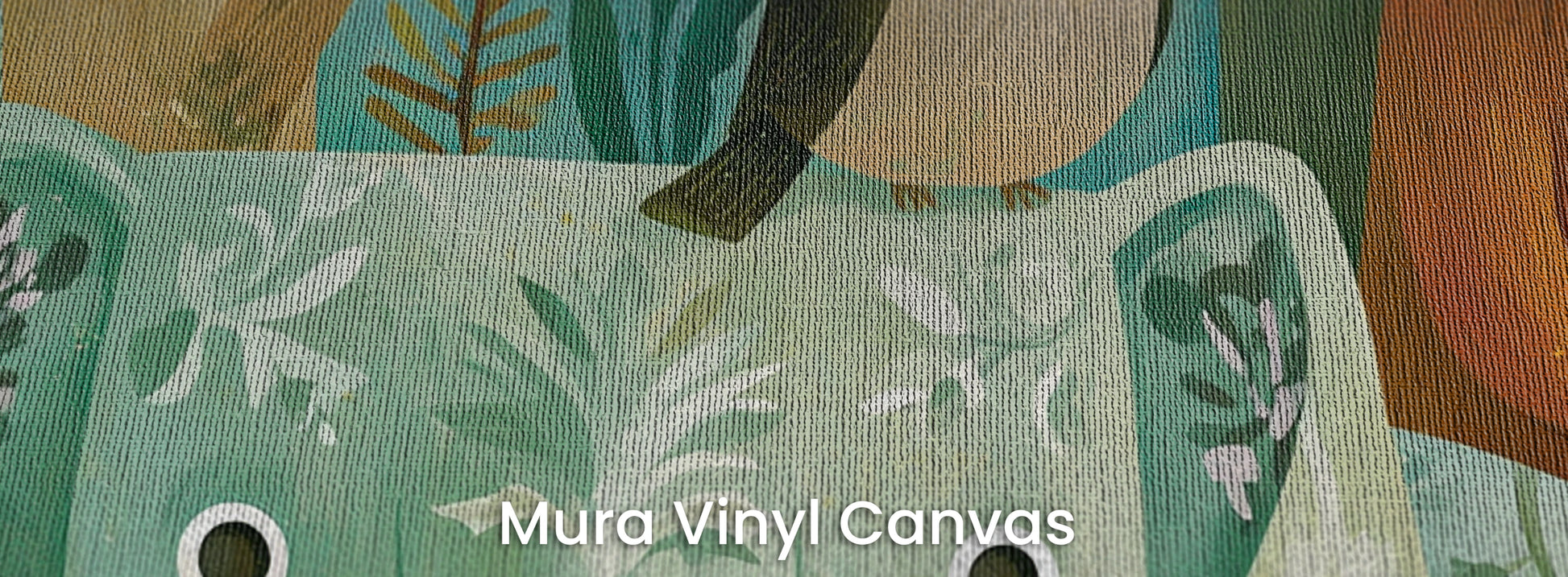 EMERALD THICKET - malarska tapeta z leśnymi zwierzętami — Mura Canvas