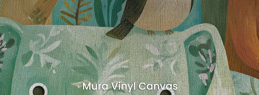 EMERALD THICKET - malarska tapeta z leśnymi zwierzętami — Mura Canvas