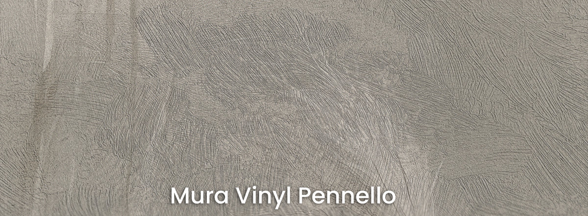 FEATHERLIGHT na podłożu Mura Vinyl Pennello – widoczne pociągnięcia pędzla