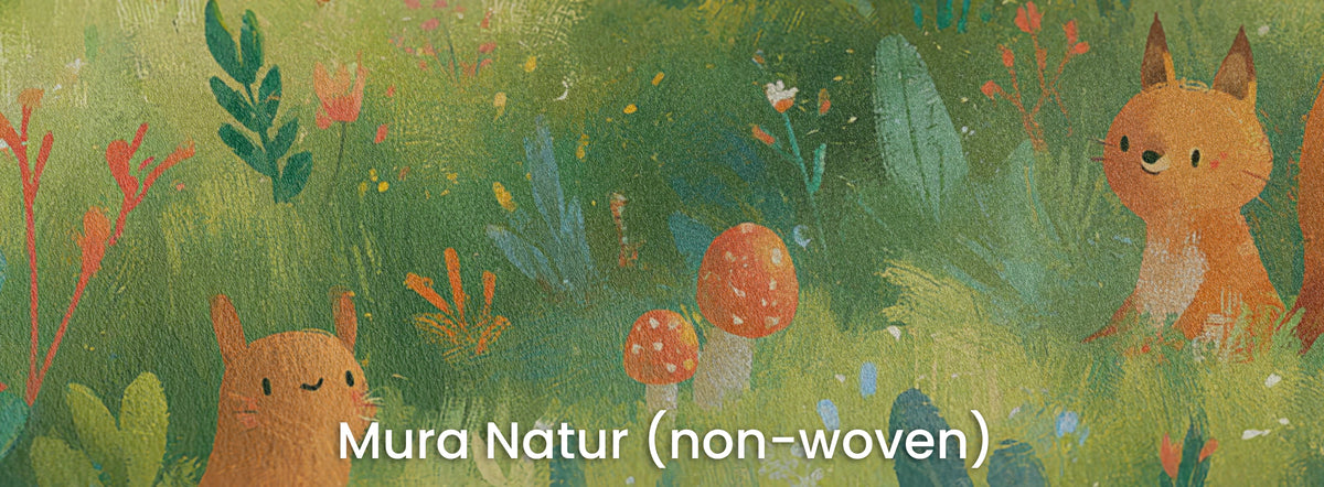 MOSSY GLADE - leśna polana ze zwierzętami w akwareli — Mura Natur