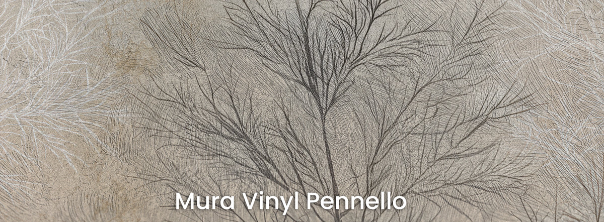 FILIGREE sur le support Mura Vinyl Pennello – texture de coups de pinceau