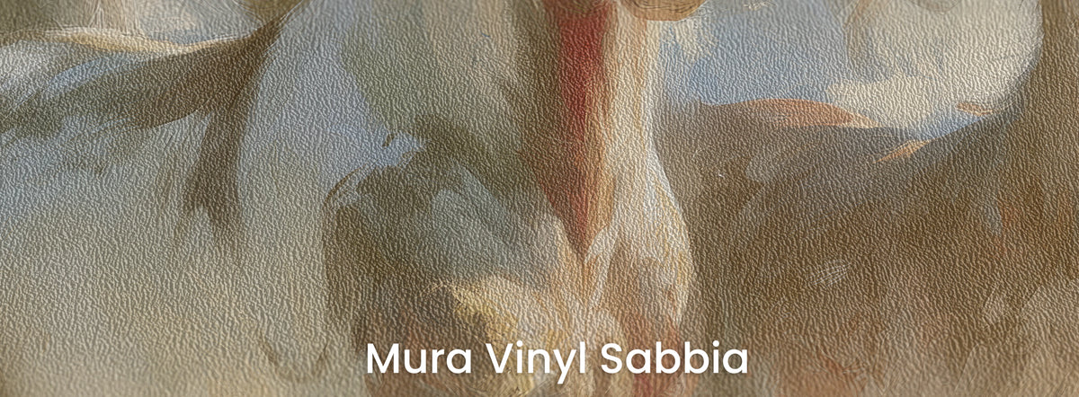 FIRST SNOW na podłożu Mura Vinyl Sabbia – wyrazista faktura grubego ziarna piasku