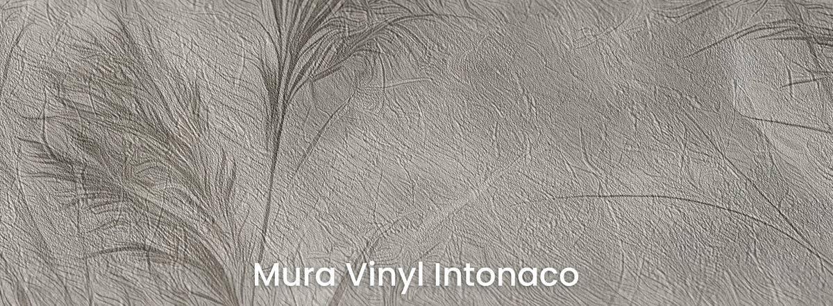 FREEHAND na podłożu Mura Vinyl Intonaco – tynkowa faktura w jasnym tle wzoru