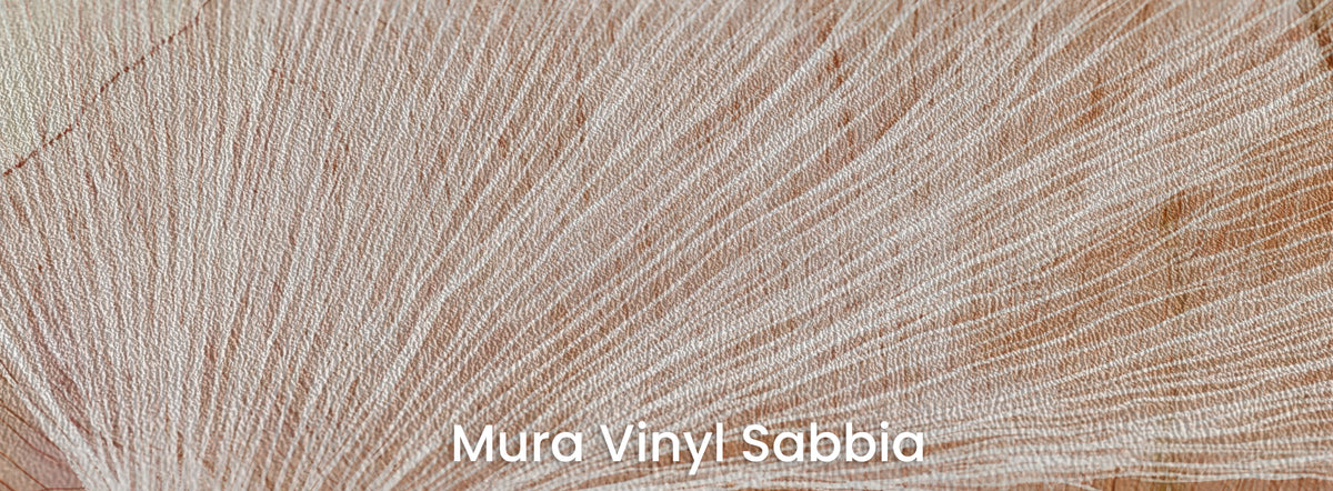 HEATHER FRESCO sobre el soporte Mura Vinyl Sabbia – textura granulada de arena