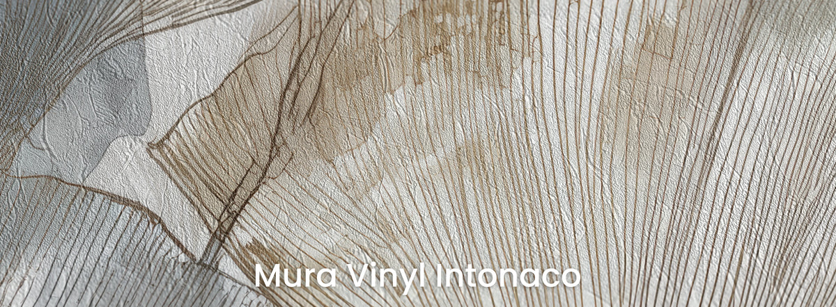 HERBARIUM sur le support Mura Vinyl Intonaco – texture d'enduit taloché