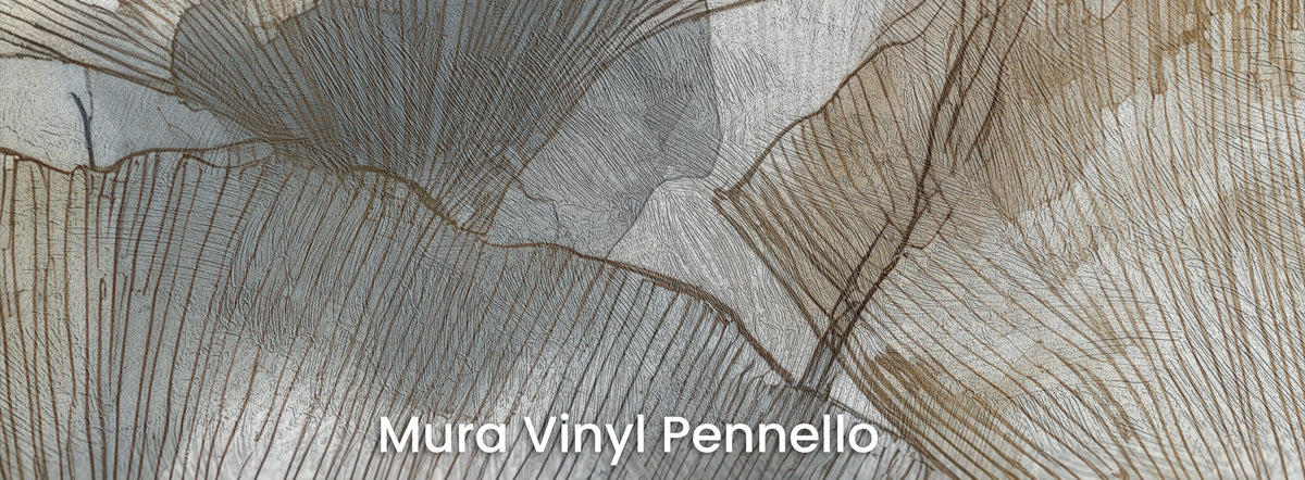 HERBARIUM sur le support Mura Vinyl Pennello – coups de pinceau visibles