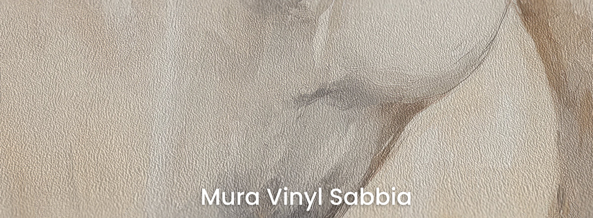 HONEY HUSH en el soporte Mura Vinyl Sabbia: textura marcada de grano grueso de arena