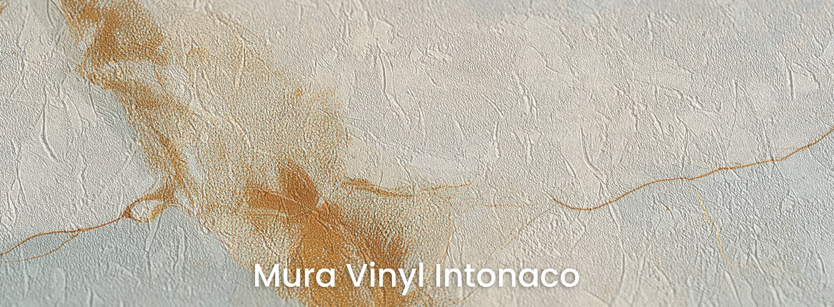 HONEY SEAM sur le support Mura Vinyl Intonaco – texture d’enduit taloché