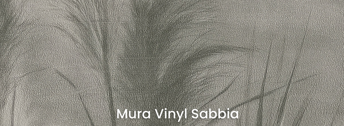 INTERVAL auf dem Trägermaterial Mura Vinyl Sabbia – grobe Sandkörnung