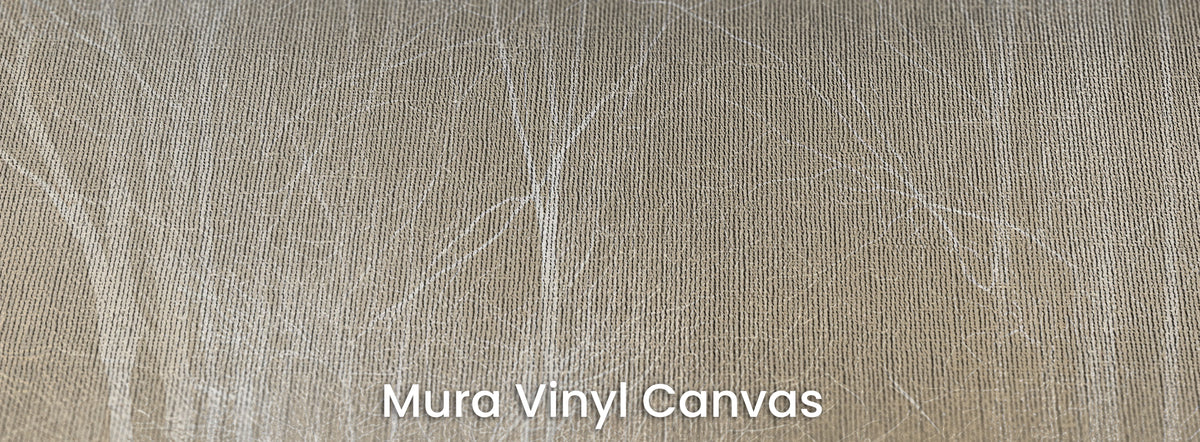 LACE THICKET sur support Mura Vinyl Canvas – texture de toile sous le réseau de branches blanches