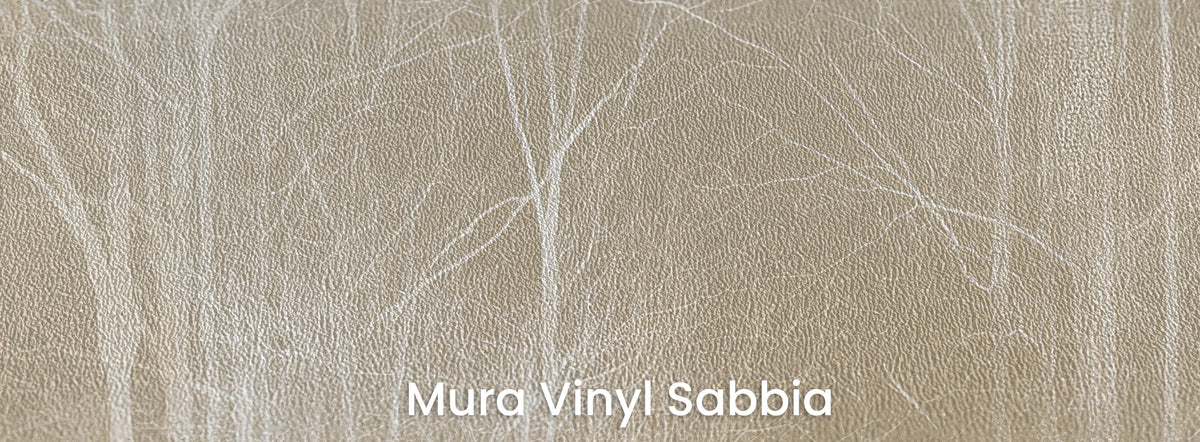 LACE THICKET sur support Mura Vinyl Sabbia – texture granuleuse dans les tons sable du fond
