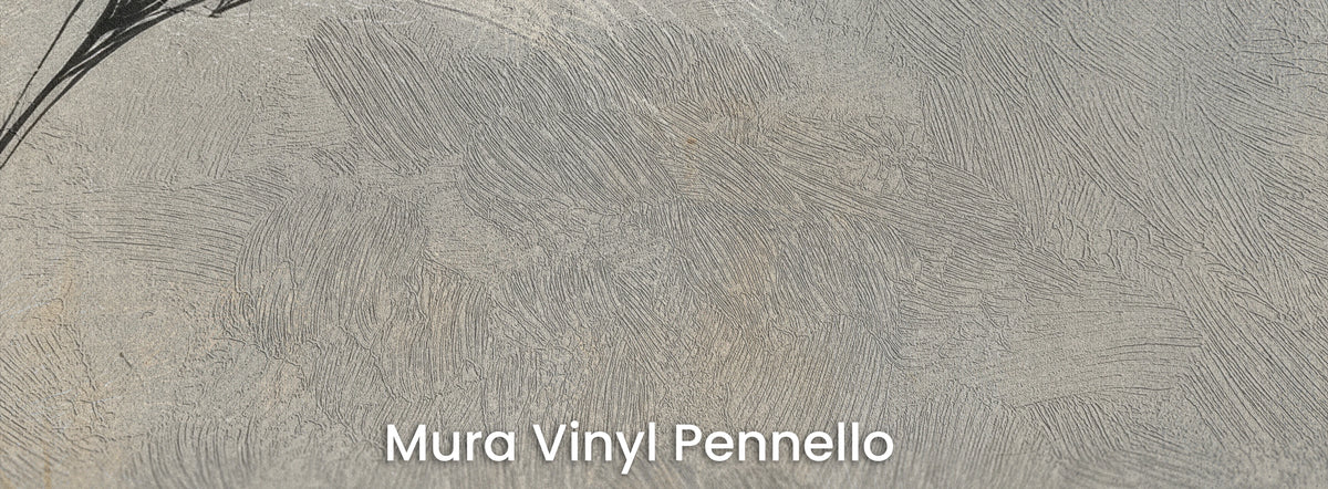 LEANING PLUMES na podłożu Mura Vinyl Pennello – faktura pociągnięć pędzla