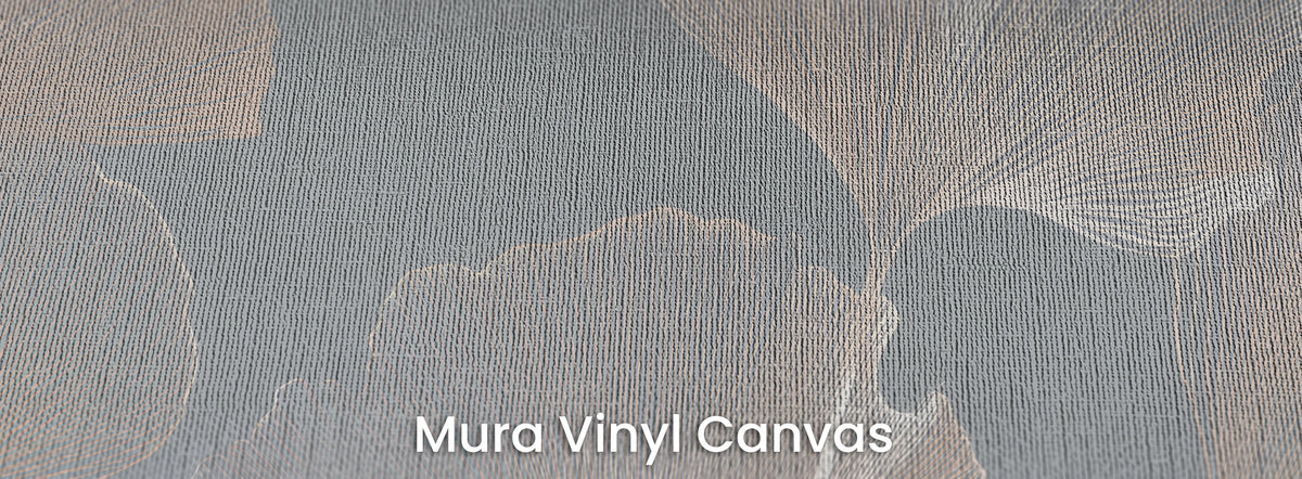 LILAC STUCCO on Mura Vinyl Canvas – canvas texture beneath the cream veins of the leaves
