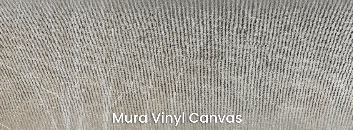 LINEN HUSH sur le support Mura Vinyl Canvas, trame de toile