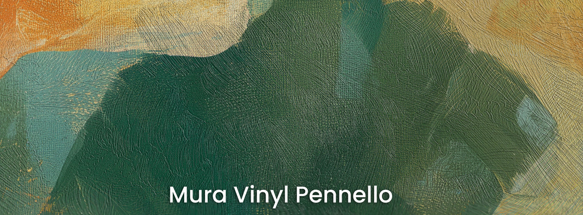 MARIGOLD na podłożu Mura Vinyl Pennello – widoczne pociągnięcia pędzla