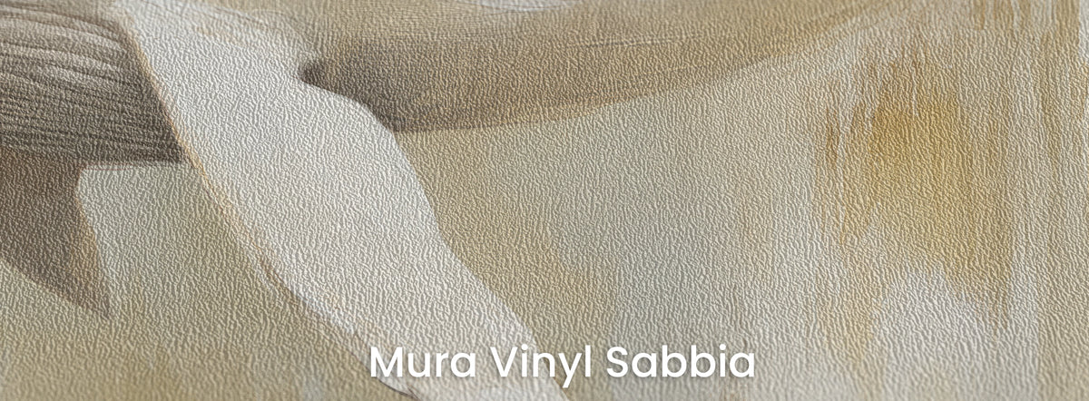 MILK AND HONEY on Mura Vinyl Sabbia: pale fin and a honey patch on a coarse sand grain