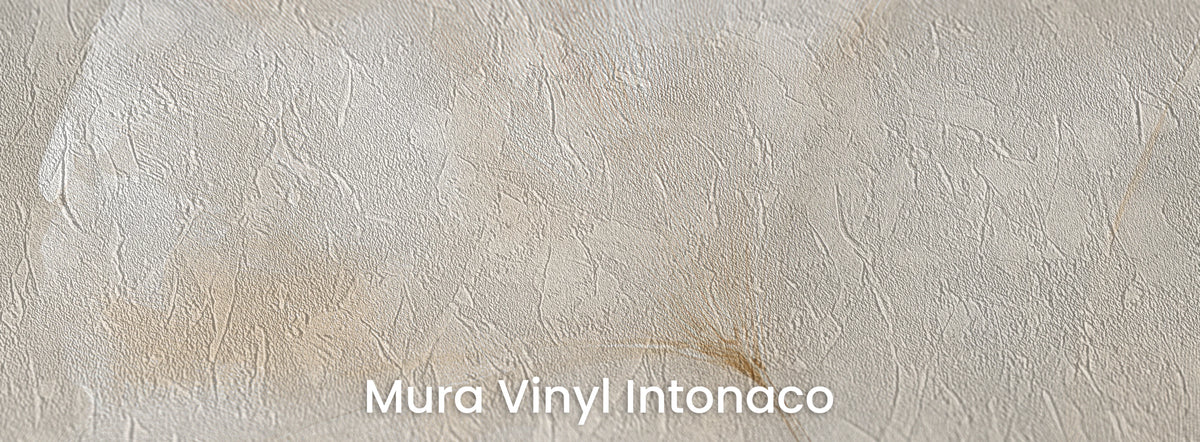 MILK GLASS auf Mura Vinyl Intonaco – Reibeputz-Struktur im hellen, abgeriebenen Grund
